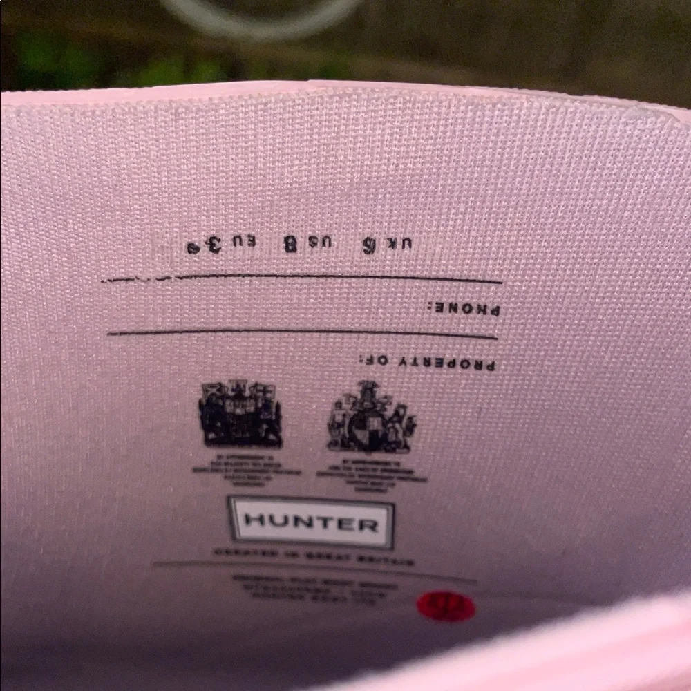 New Hunter Women’s Play Short Azalea Pink Rain Boots - Picture 8 of 9